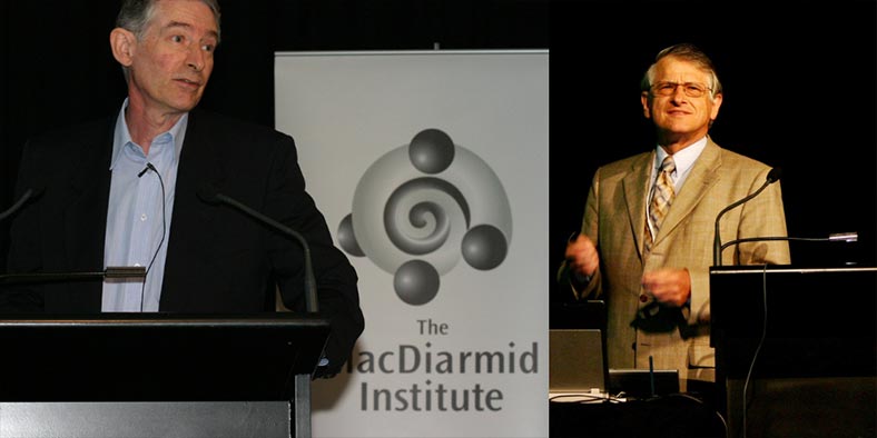 Professor Alan Kaiser with Nobel laureate Professor Klaus von Klitzing