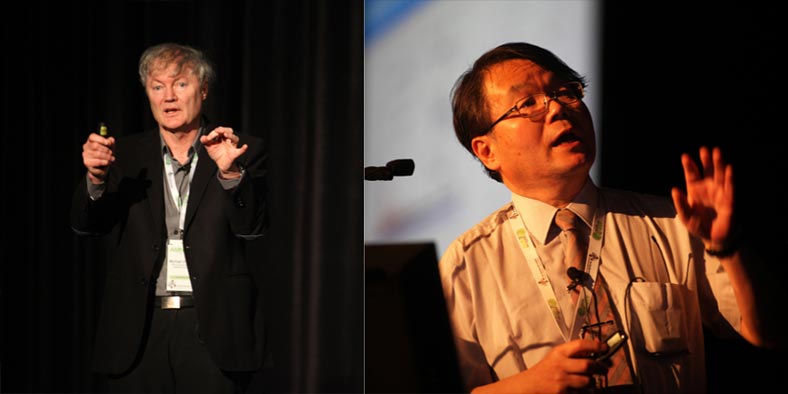 Professors Michael Grätzel and Hideo Hosono