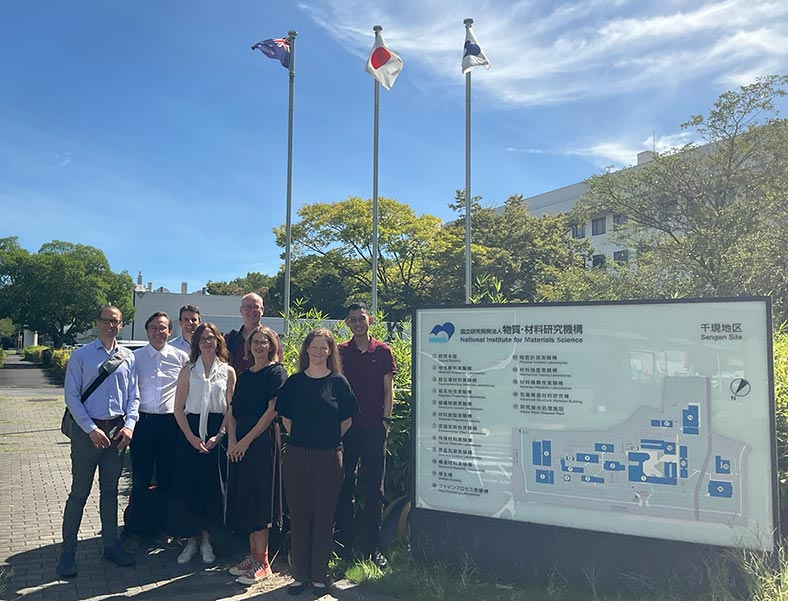 MacDiarmid Institute delegation outside NIMS