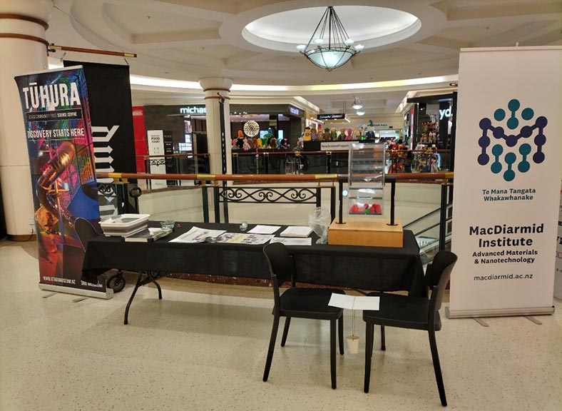 ‘The Future is Nano’ pop-up station during the NZ International Science Festival