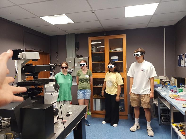 NanoCamp students in the lab