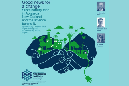 Good news for a change: Sustainability Tech in Aotearoa New Zealand and the science behind it - Hawkes Bay (7 August)